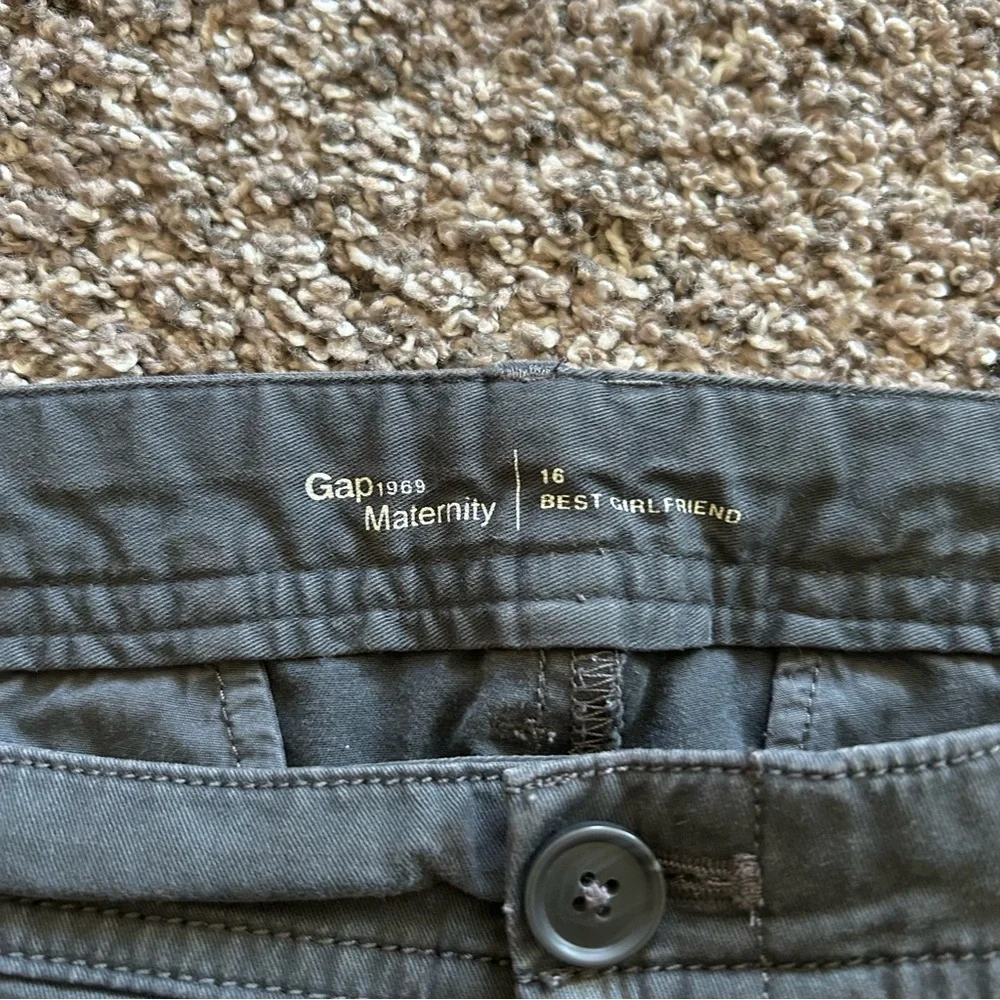 Gap Maternity women’s 16 best girlfriend gray pants below the belly pregnancy